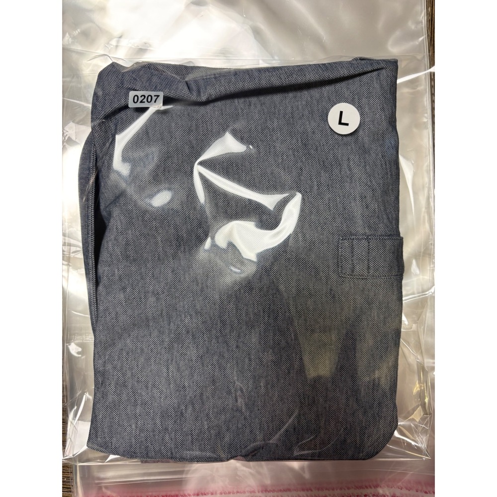 TravisMathew Mens Short Sleeve Polo Shirt Blue Gray Heathered Golf Top Size L - Picture 7 of 7